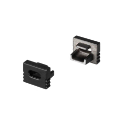 Заглушка SL-MINI-8-H6 BLACK с отверстием (Arlight, Пластик) 030527