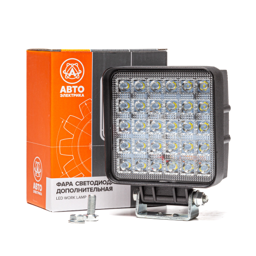 AE90S-30LED-65HC Фара светодиодная дополнительная, квадратная 110*65*140, направленный свет, 30 диодов, крепление по центру, 90 Вт, 10-30 В