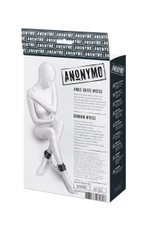 Черные оковы Anonymo из искусственной кожи (Цвет: черный)