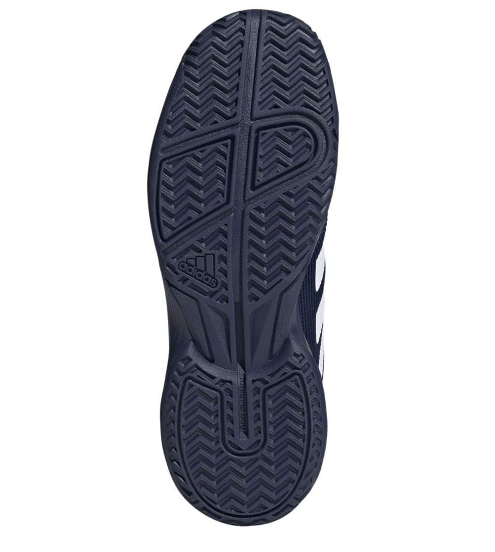 Детские теннисные кроссовки Adidas Ubersonic K - dark blue/ftwr white/core black