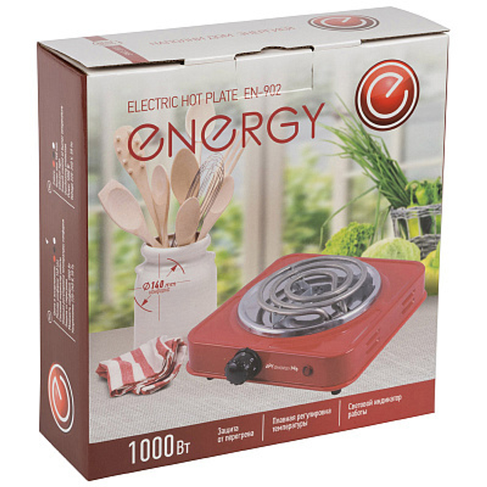 Плита электрическая 1-конфор. Energy EN-902 белый (158902)