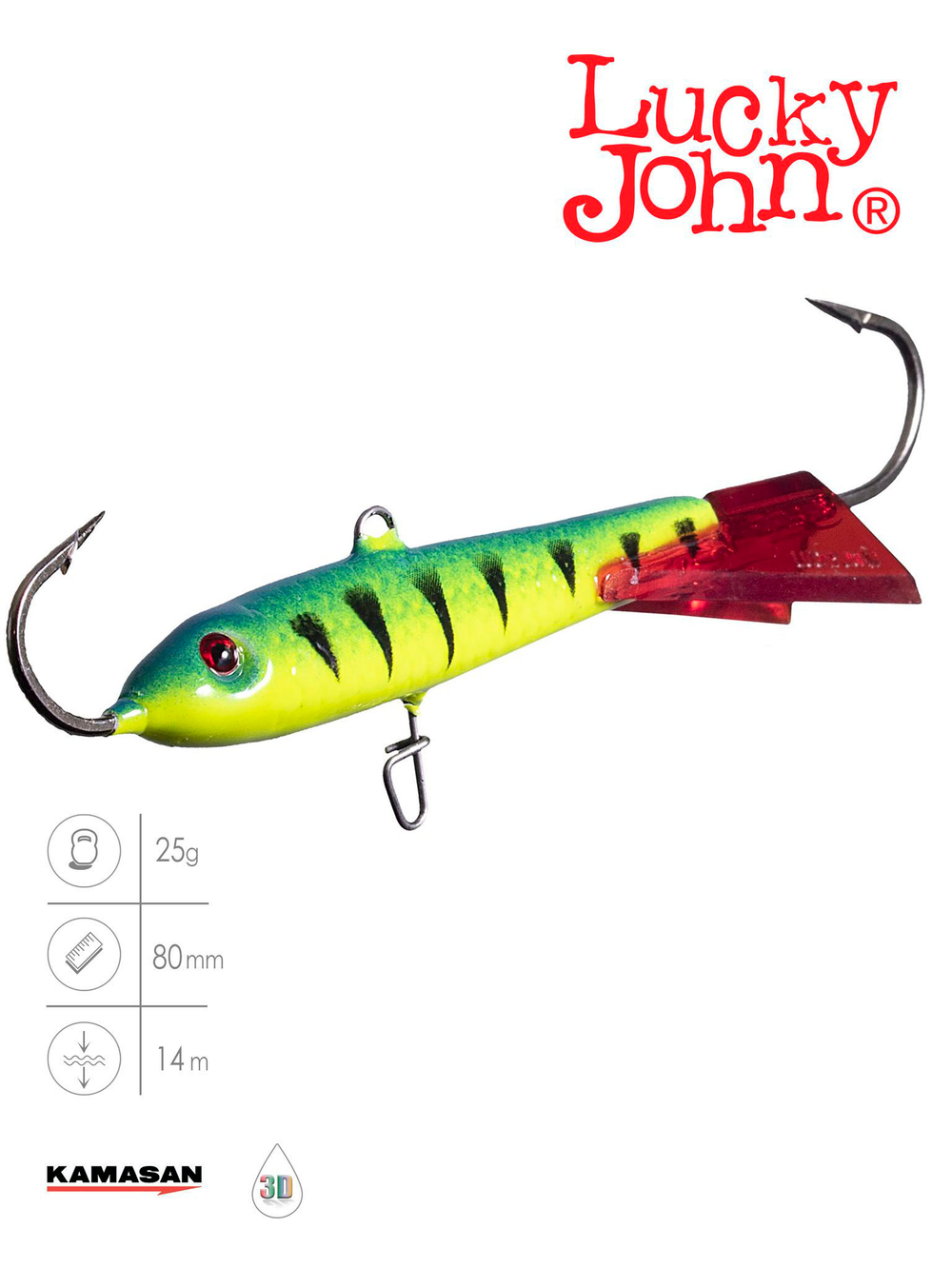 Балансир LUCKY JOHN Classic №8, цвет 36RT, арт. 81800-36RT