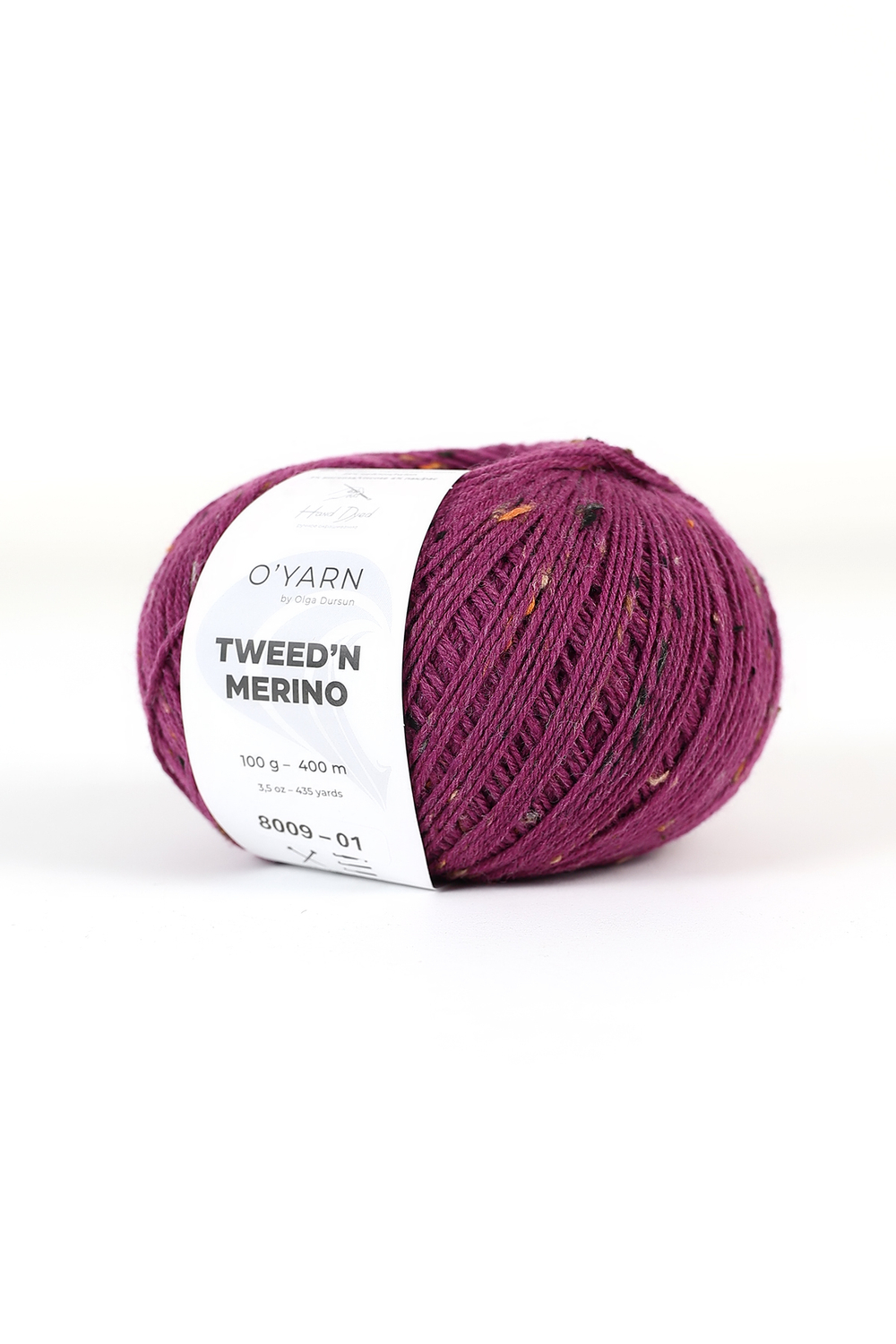 Пряжа TWEED’N MERINO с коричневыми крапинками, 500г