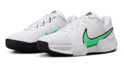 Мужские кроссовки теннисные Nike Zoom GP Challenge Pro - белый, зеленый