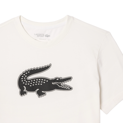 Теннисная футболка Lacoste SPORT 3D Print Crocodile Breathable Jersey - white