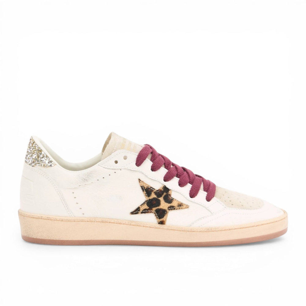 Golden Goose Ball Star / Лео звезда / глиттер пятка