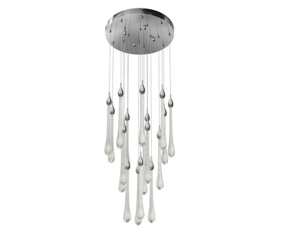07860-18A,02 Люстра каскадная Асмер хром Led 54W