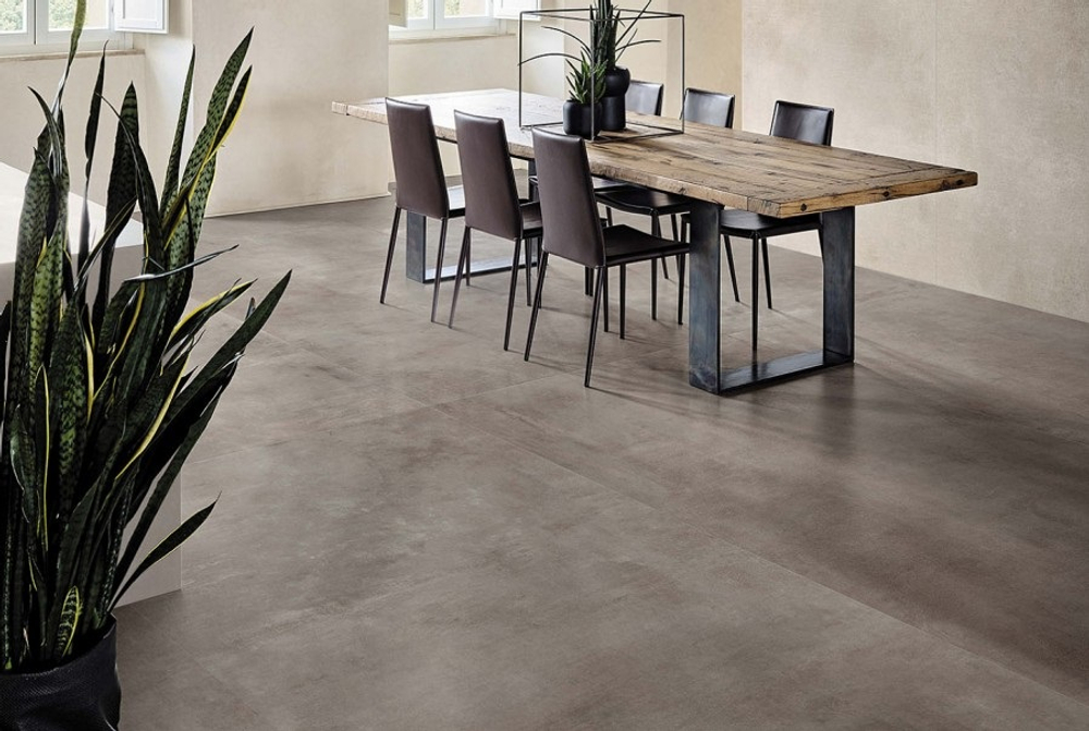 Plain Cement Light-Grey Matt Спеченный камень 120*270/0.6