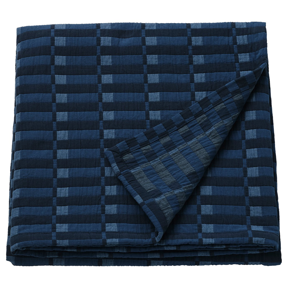 IKEA SKOGSKOVALL  (ИКЕА СКОГСКОВАЛЛ)  -  Покрывало - синее 160x250 см