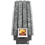 Дровяная банная печь Grill'D Cometa Vega 240 Short Stone Pro (Серпентинит)