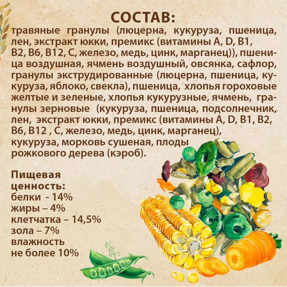 Корм для кроликов Prime Ever, 450 г
