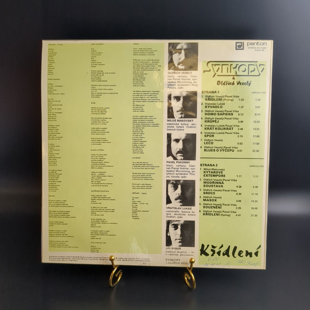 LP Synkopy - Kridleni. Виниловая пластинка 12 дюймов. Panton Чехословакия 1983 год