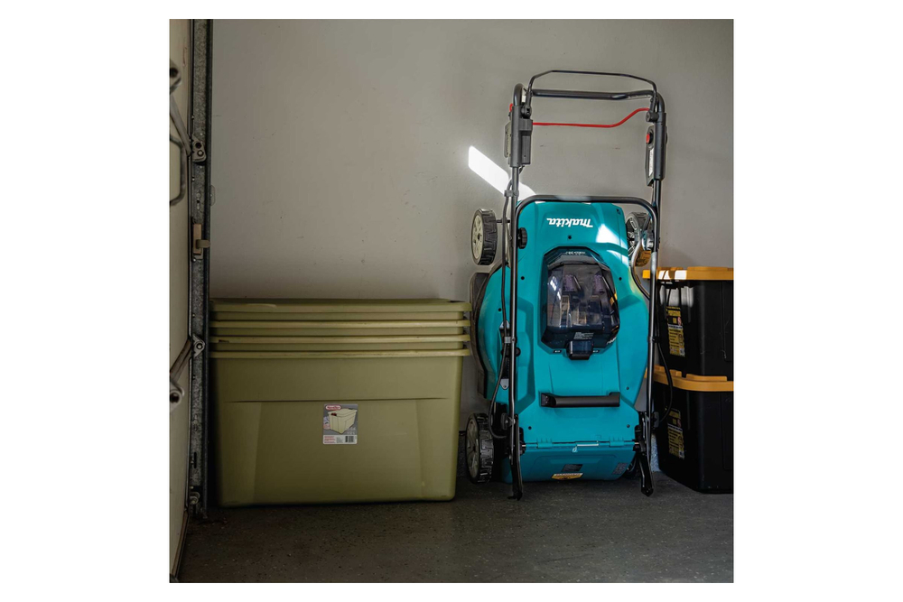 Газонокосилка аккумуляторная Makita LXT 2x18В, 860Вт, 48см, 62л 2,5-5км/ч,4в1,XPT, (2xBL1850B, DC18SH) DLM481CT2