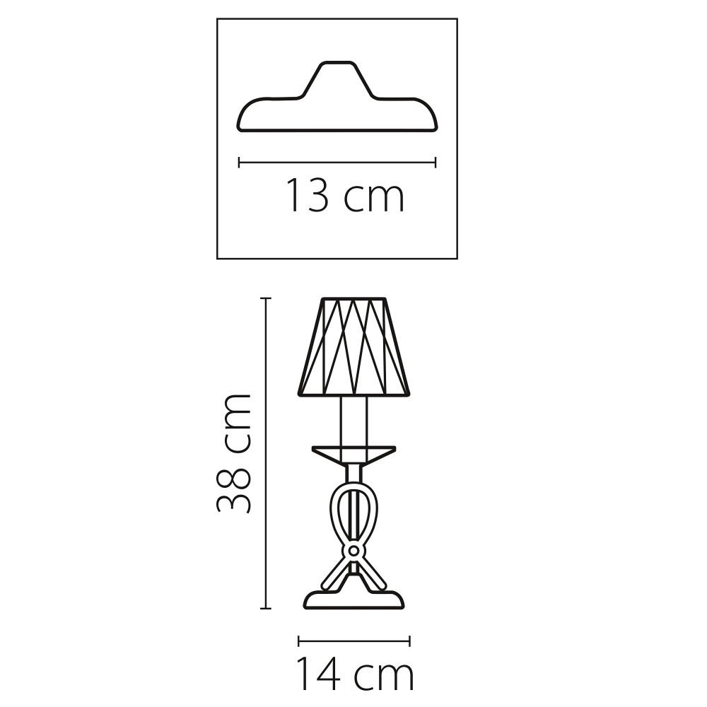 Настольная лампа декоративная Lightstar Riccio 705914