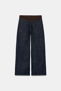 ZARA ДЖИНСЫ Z1975 BARREL С ВЫСОКОЙ ПОСАДКОЙ, СИНИЙ