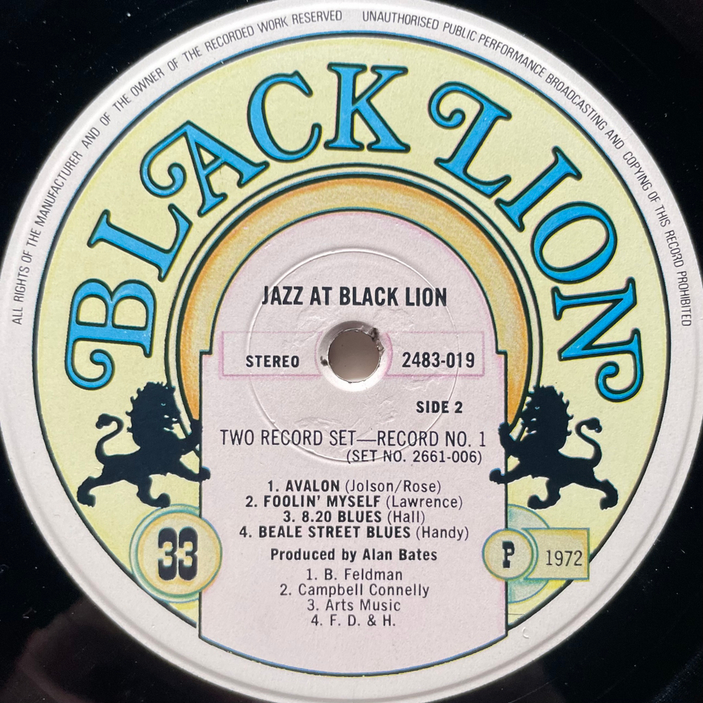 Сборник Jazz At Black Lion 2LP (Англия 1972г.)