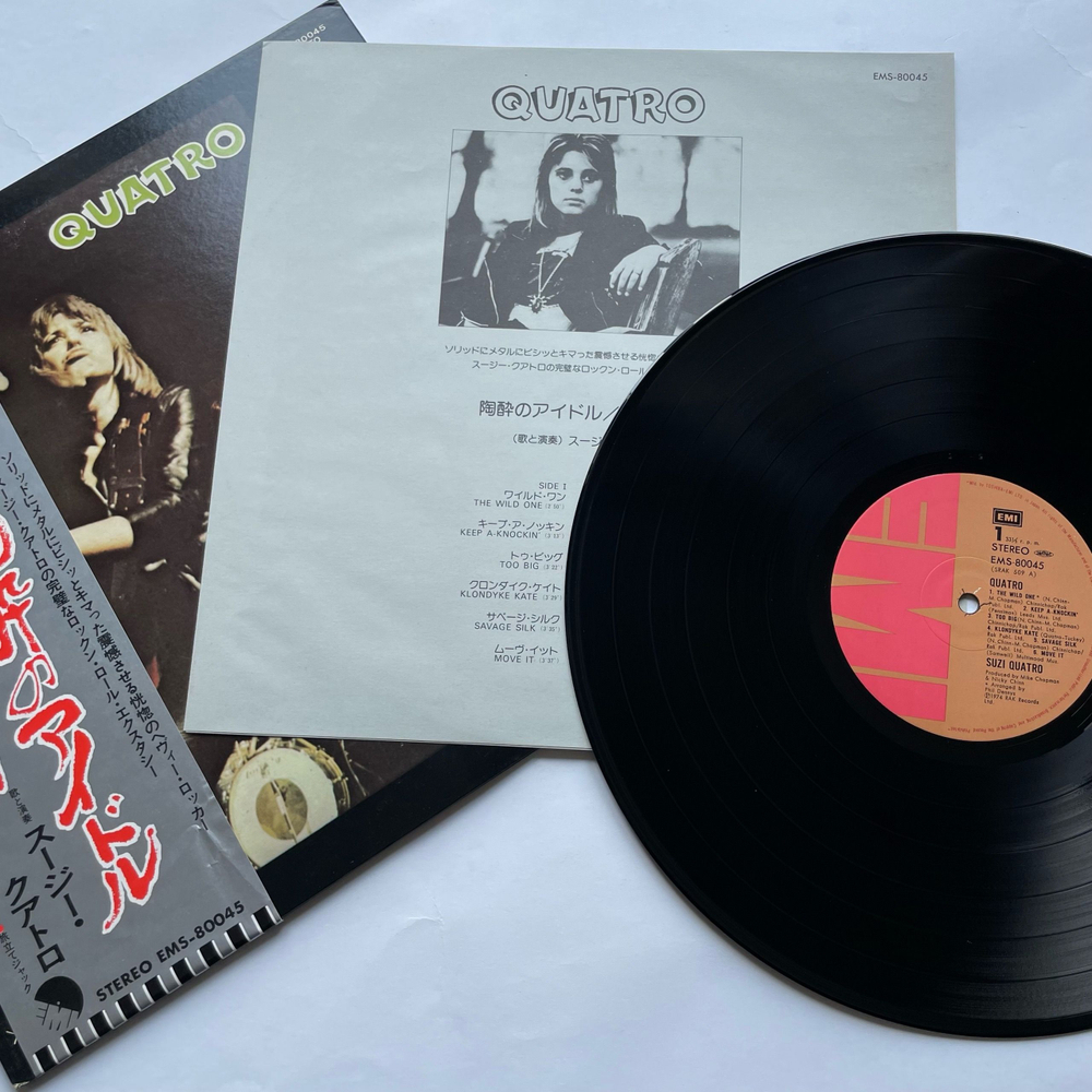 Винтажная виниловая пластинка LP Suzi Quatro Hit The Road Jack (Япония 1974) (Оби)