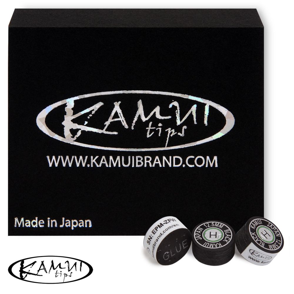 Наклейка для кия Kamui Black ø12,5мм Hard 1шт.