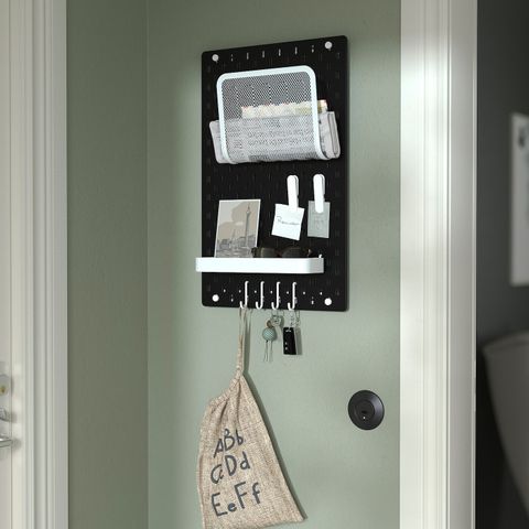 Перфорированная доска IKEA SKADIS (СКОДИС), Черный, 36x56 см