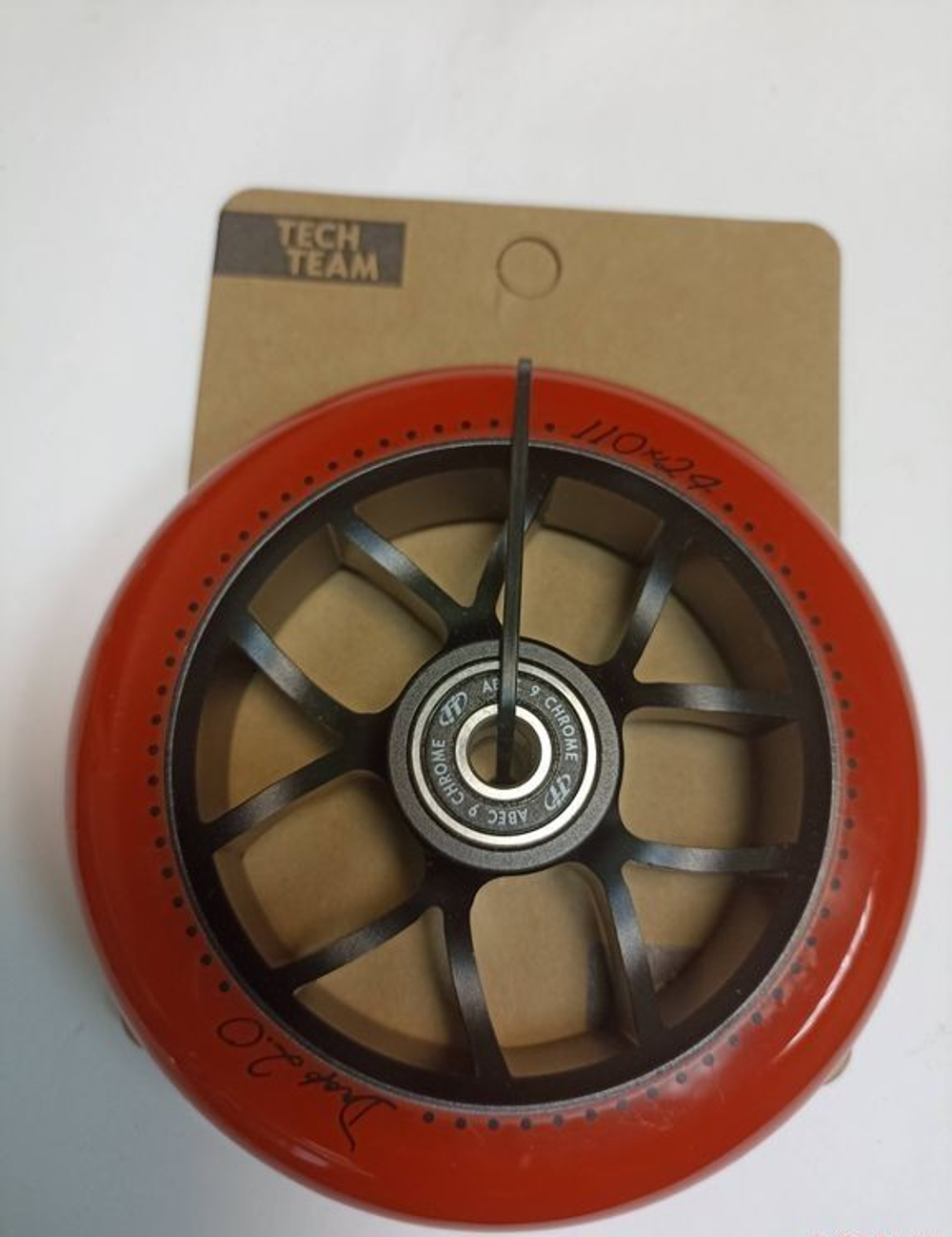 Колесо для самоката X-Treme 110*24 мм Drop, red,арт 354991