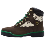 Timberland 6 Inch Field Boot "Allover Logo   Dark Brown" Snipes Exclusive