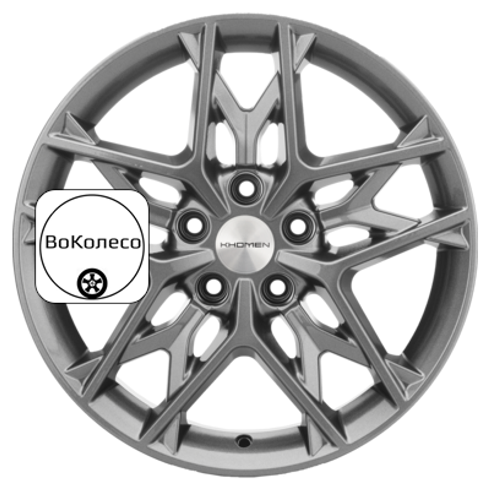 7x17/5x114,3 ET50 D67,1 KHW1709 (CX-5/Seltos/Optima) Gray Khomen Wheels