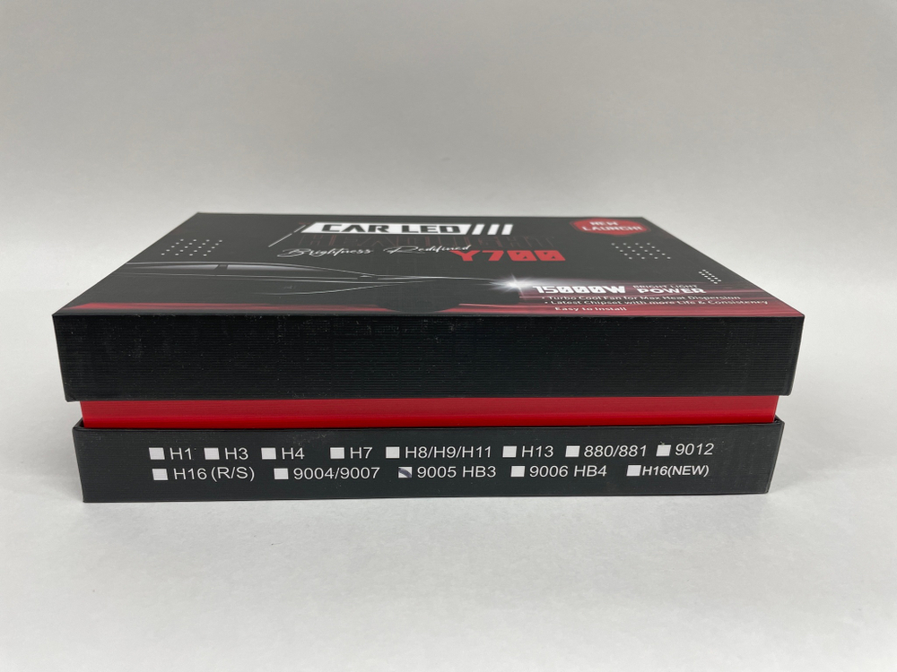 HB3 (9005) / Светодиодные лампы HB3 (9005), мини линзы, Четкая СТГ, 6000К, 60W, Серия Y 700 Маяк, TG (2 шт. / комплект)