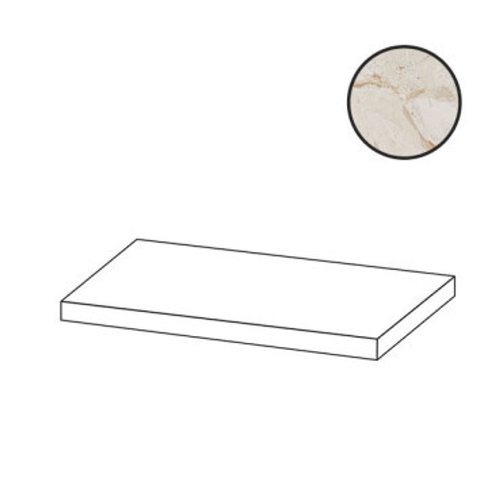 Угловая ступень Karnis Angolo Sx Grad.C.Retta Silver Safe левая (97535)