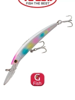Воблер для рыбалки R538-OK Crystal Minnow DD 90F, 90мм, 9,5г