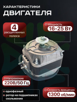 Конденсатор холодильного оборудования GH 2168 c двигателем 16-25 крыльчаткой 254 мм и решеткой