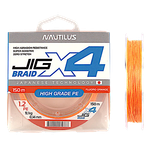 Шнур Nautilus X4 Jig Braid Fluoro Orange 150м -