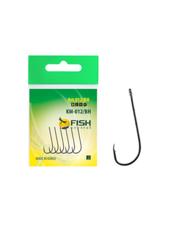 Крючок рыболовный Fish Crystal KM012 BAITHOLDER с засечкой и ушком №8 (5 упаковок)