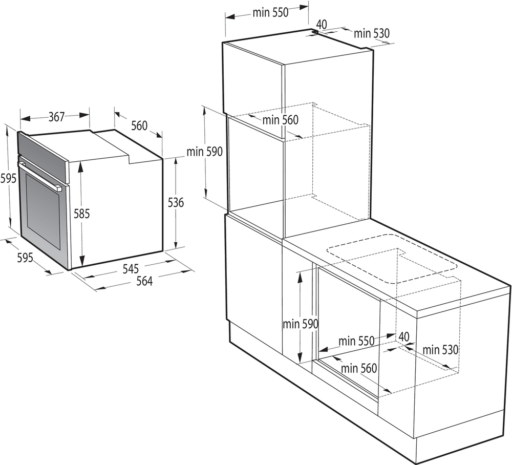 Электрический духовой шкаф Gorenje BOS6737SYW