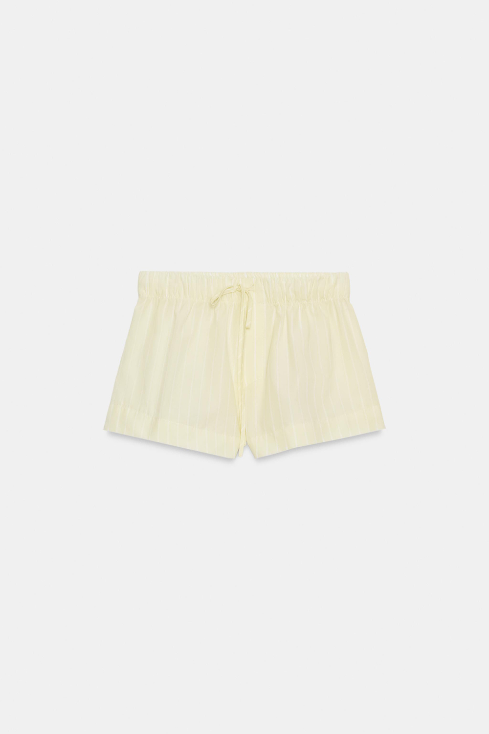 ШОРТЫ ИЗ ПОПЛИНА В ПОЛОСКУ — ZARA