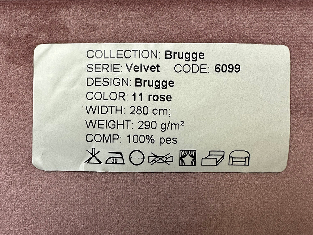 Бархат Brugge rose (Брюгге роуз) 11