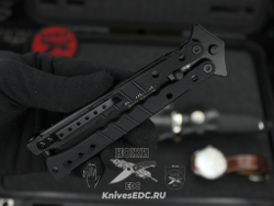 Складной нож НОКС Балисонг 203-440401 Black c клинком из стали 440C, рукоять G10