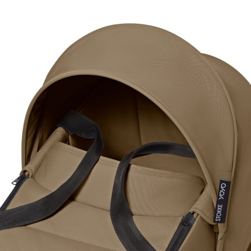 Коляска для новорожденных Stokke YOYO3 Newborn Shell 0+ рама белая White Toffee