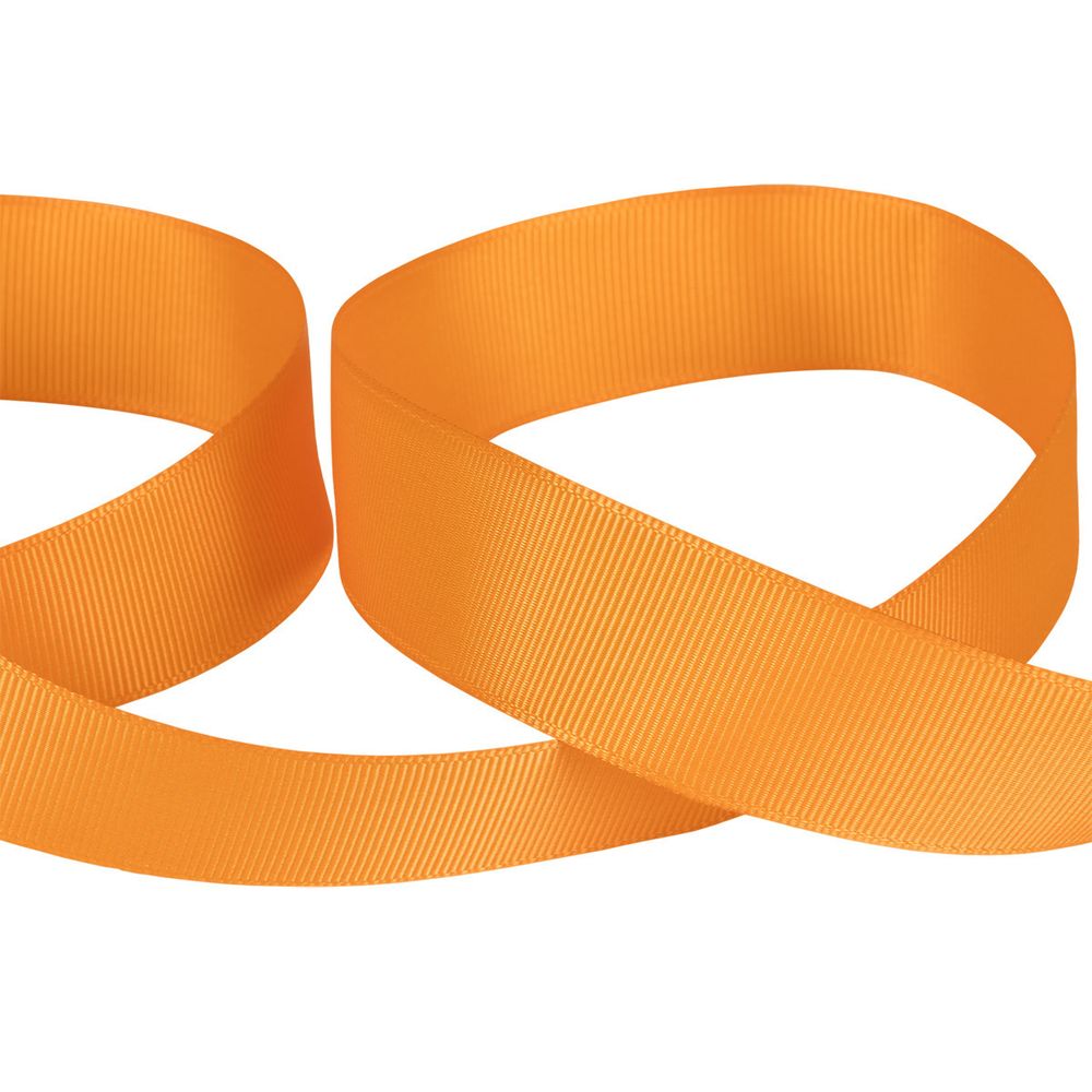 Лента репсовая (в рубчик) 25.0 мм / 45.5 метра, 016 т.оранжевый, Gamma GR-25