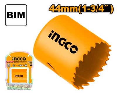Коронка биметаллическая HSS M3 44 мм INGCO HSB10441