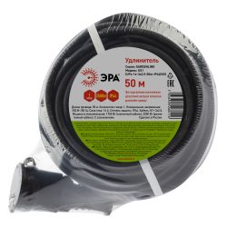 Удлинитель силовой ЭРА UPx-1e-3x2,5-50m-IP44(KG) в бухте с заземлением 1 розетка 50 м КГ 3х2,5мм2 | Электротовары