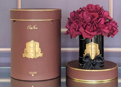 Ваза GRAND BOUQUET black glass carmine Cote Noire Черный / Красный