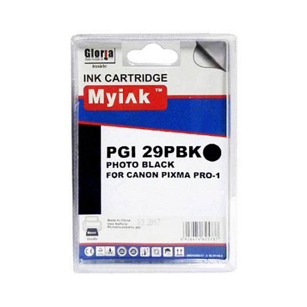 Картридж MyInk, аналог CANON PGI-29PBK для PIXMA PRO-1 Photo Black