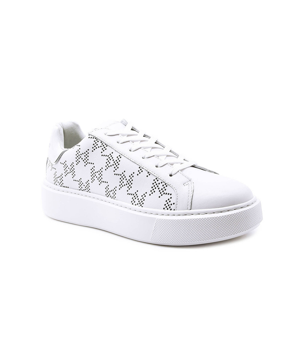 Кожаные кроссовки maxi kup Karl Lagerfeld - белый(KL62224)