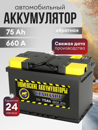 ТЮМЕНЬ Стандарт 75Ah R+