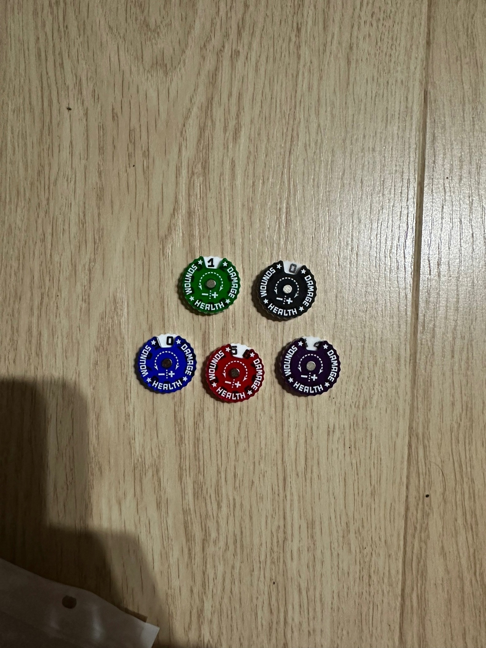 Round Counters 25mm. Green
