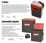 Зимний ящик RAPALA T-BOX 36 25 17 см, черный/красный