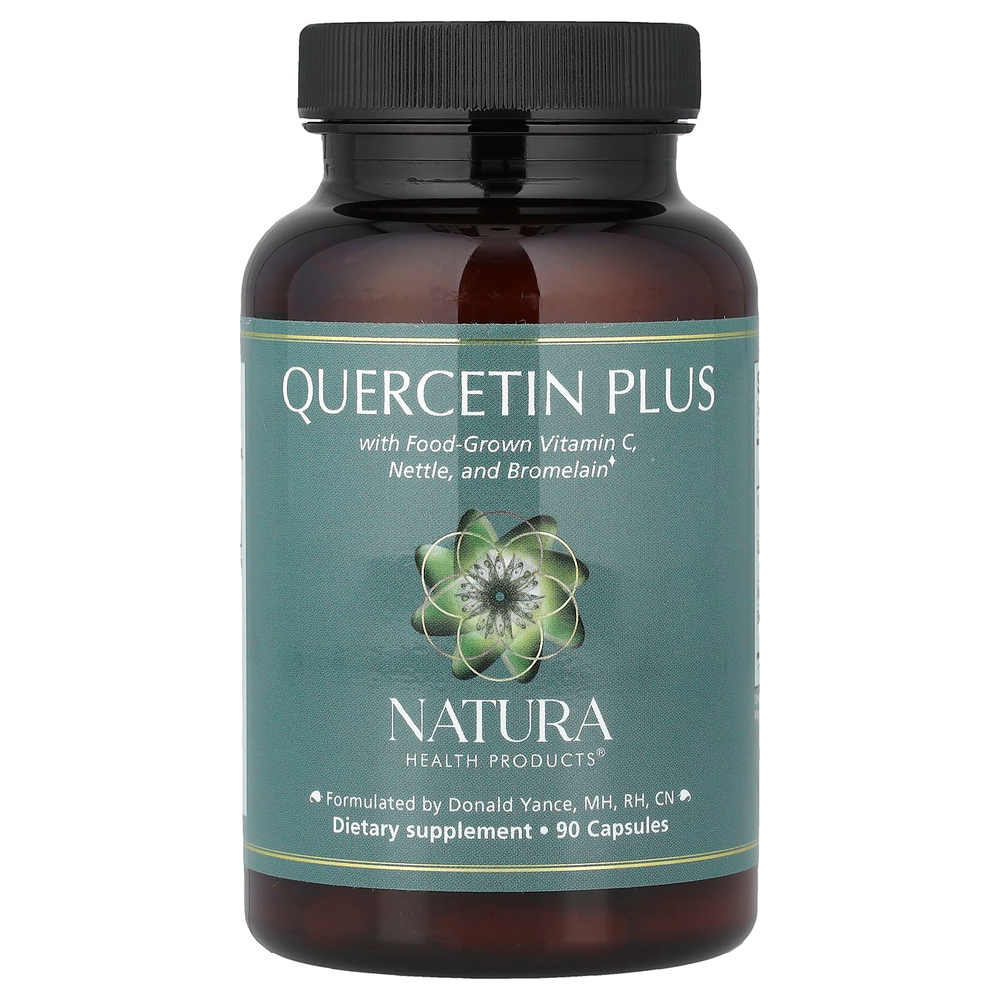 Natura Health Products, кверцетин плюс, 90 капсул