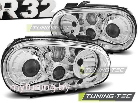 Передние фары R32 LOOK CHROME для Volkswagen Golf 4(IV)