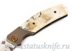 Нож TFK Stone Project M Laminate Mammoth Titanium Bronzeфотография - 3