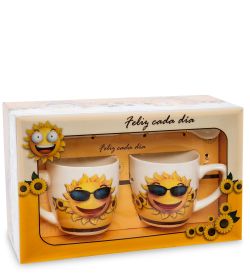 GAEM Art MUG-207/2 Н-р из 2-х кружек в подарочной коробке «Задорное солнышко»